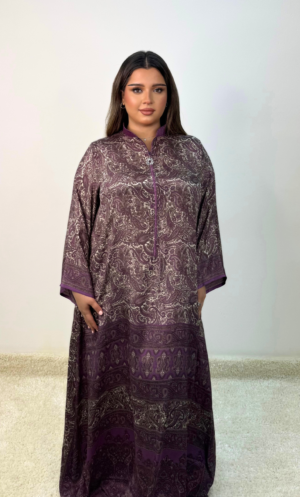 Purple silk jalabiya JL0953-U37LS