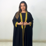 Black bisht abaya BSHT013-B6(A)