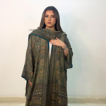 Dark green silk abaya SRA002
