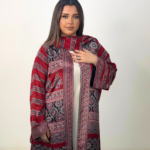 Red silk abaya SRA001
