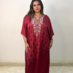 Red silk jalabiya RITU6970