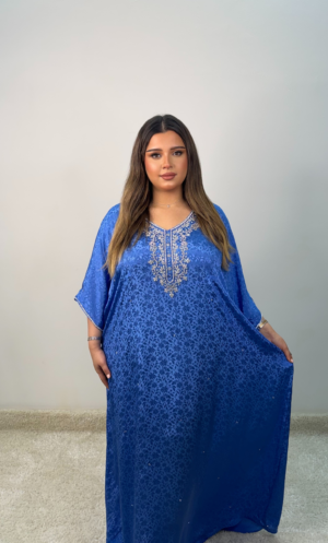 Light blue silk jalabiya RITU6957