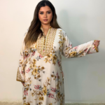 Beige cotton jalabiya IT-26081